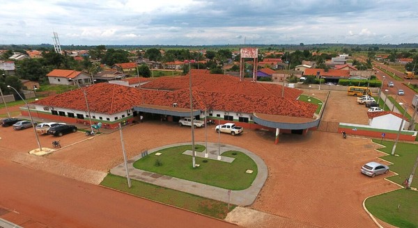 Vista aérea do Hospital Regional de São Francisco do Guaporé, em Rondônia
